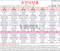 7월1주 식단표